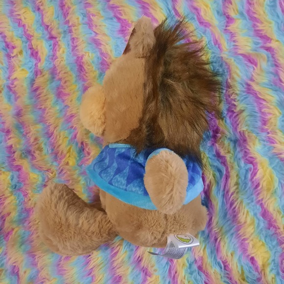 NWT 2021 Wondershop Lion with shirt fuzzy soft cuddly Plush Stuffed Animal 15" - Picture 3 of 8